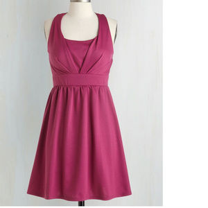 Modclotch Do Yourself a Flavor Dress Raspberry